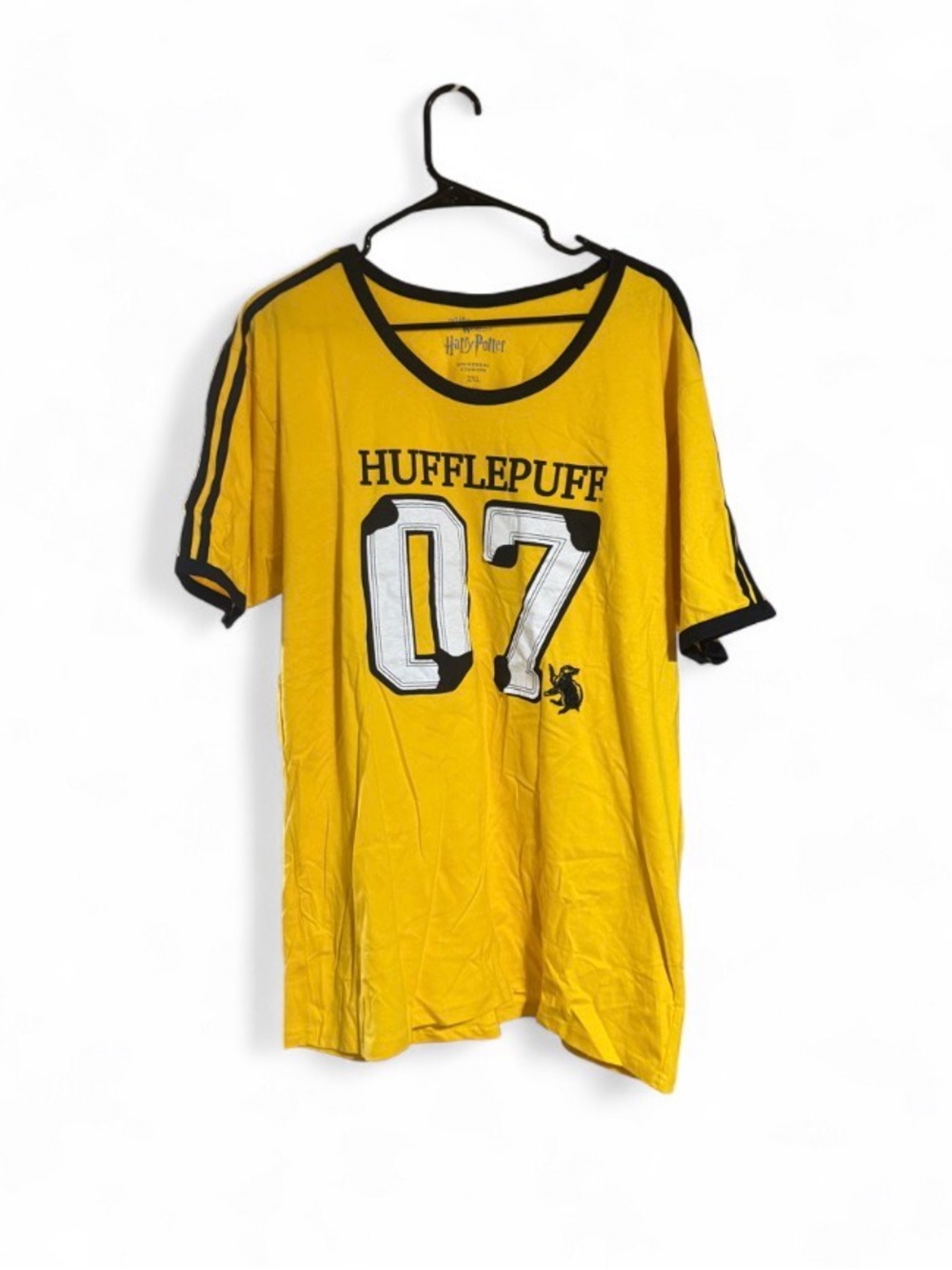 NWT Official Harry Potter Hufflepuff Quidditch Jersey T-Shirt Cedric Diggory 2XL